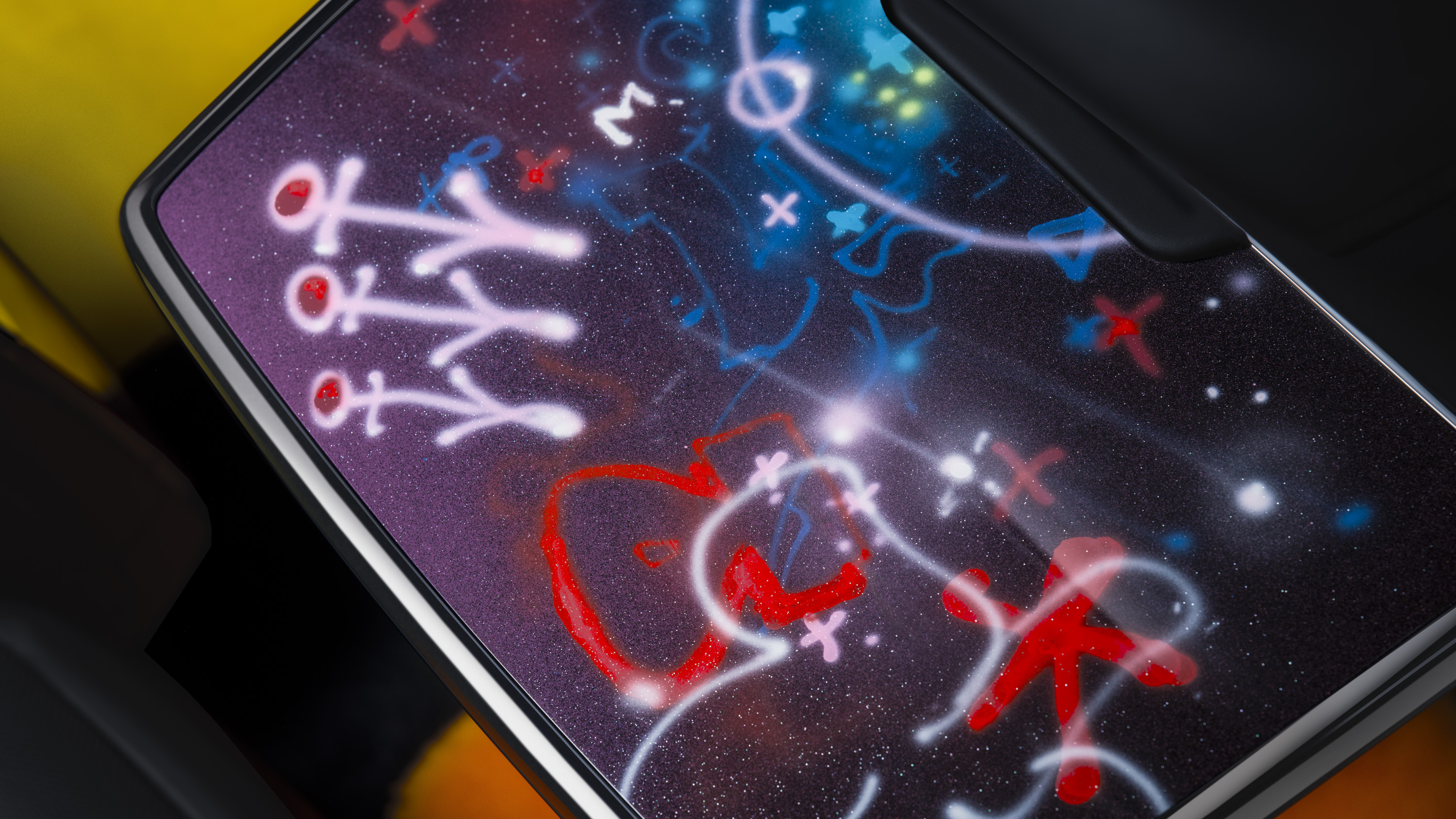 Details of Kongo's finished artwork
