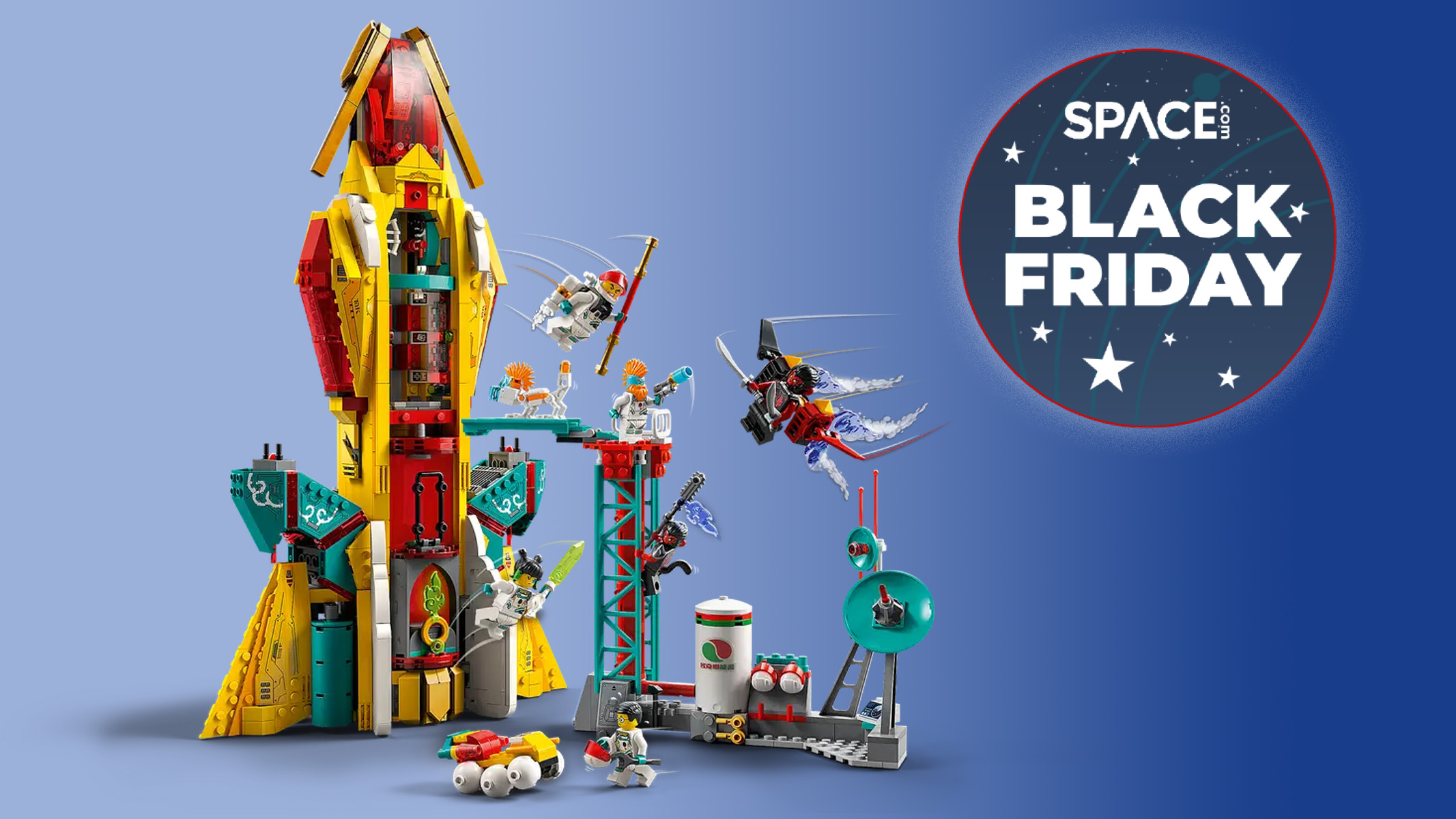 Save 30% on the gigantic, fun-loving Lego Monkie Kid’s Galactic Explorer Space