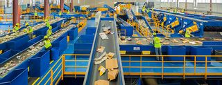 Materials recovery facility, recycling removal