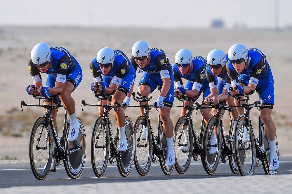 Etixx - Quick Step en route to their third Worlds TTT victory
