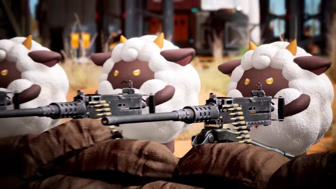 Angry sheeps with heavy machineguns