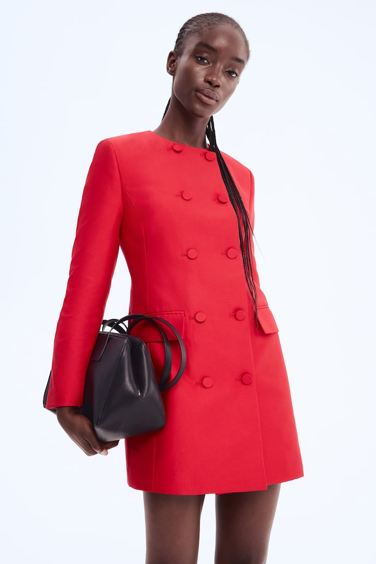 Double-Breasted Blazer Dress