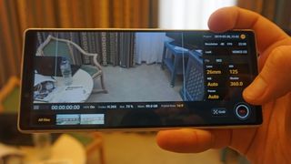 The Sony Xperia 1 with its Cinema Pro app