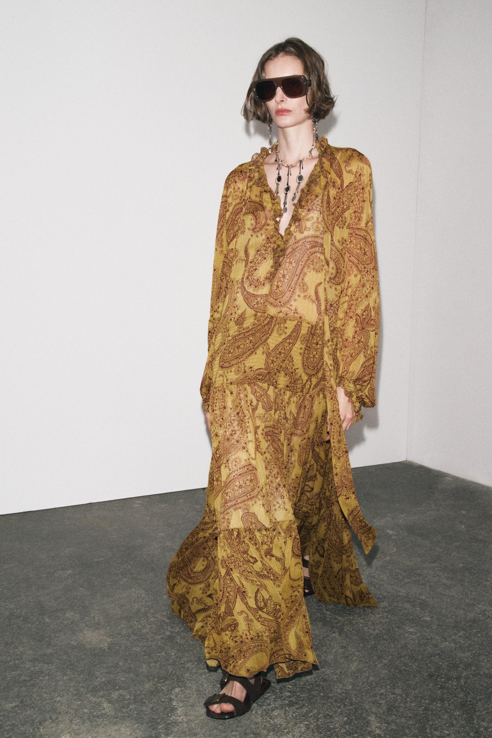 Zw Collection Long Printed Dress