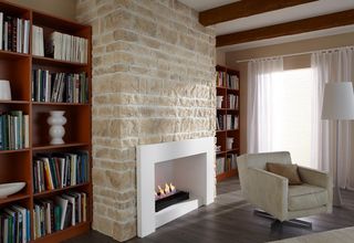 a bioethanol fireplace in a traditional home