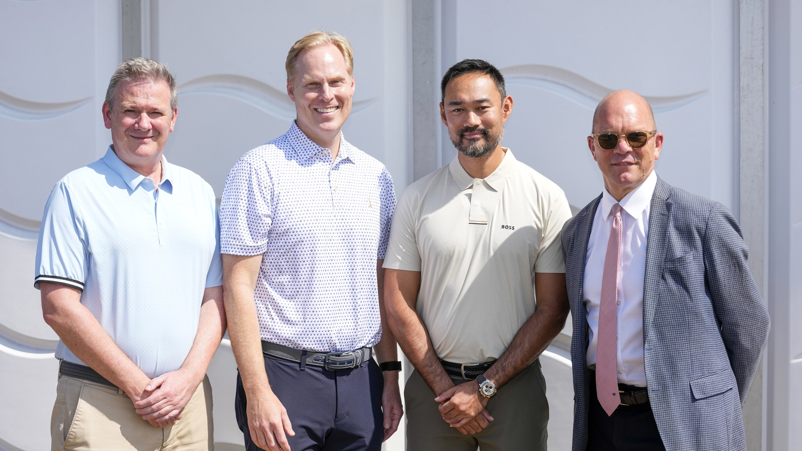 Cowen, Chief Tournament and Operations Officer, DP World Tour; Christian Hardy, SVP, International, PGA TOUR; Cho Minn Thant, Commissioner and CEO, Asian Tour; Guy Kinnings, CEO, European Tour Group