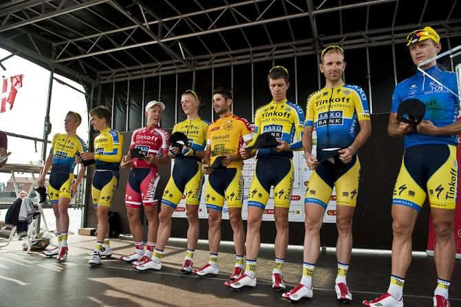Tinkoff-Saxo signs in for the Tour of Denmark stage 4