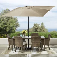 Member's Mark 10' Rectangular Umbrella w/ Sunbrella