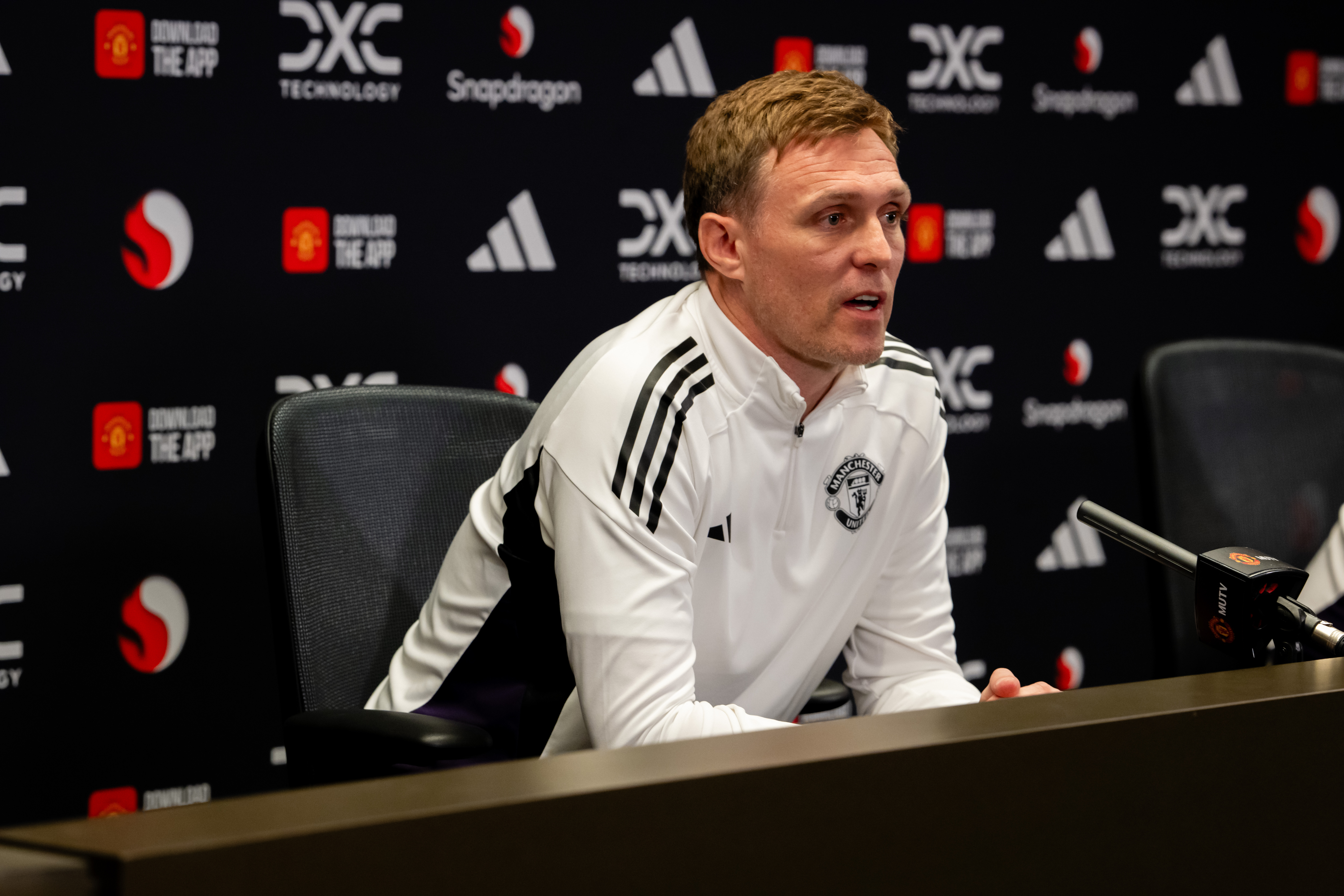 Manchester United interim head coach Darren Fletcher