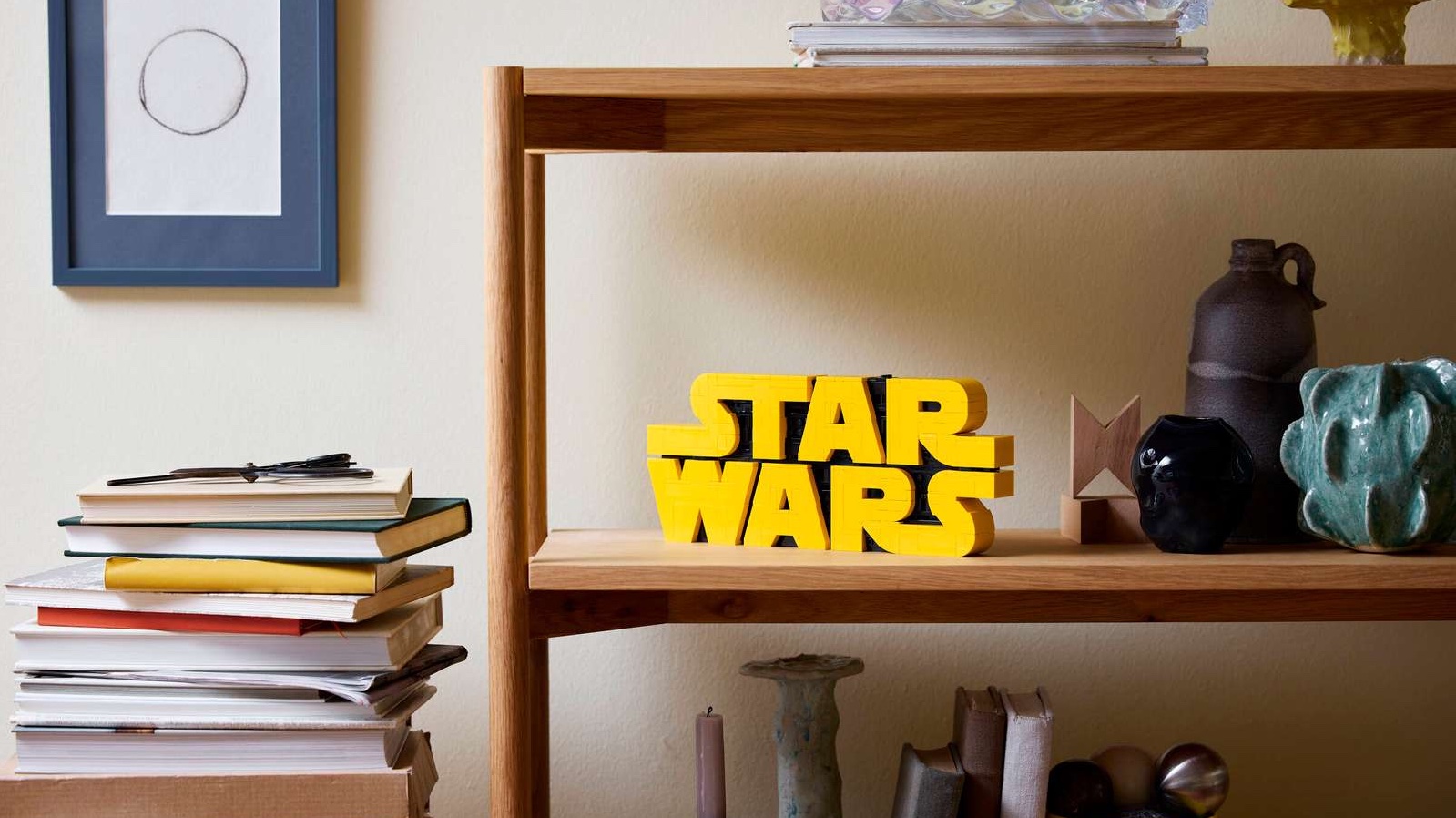 Lego Star Wars brick built logo
