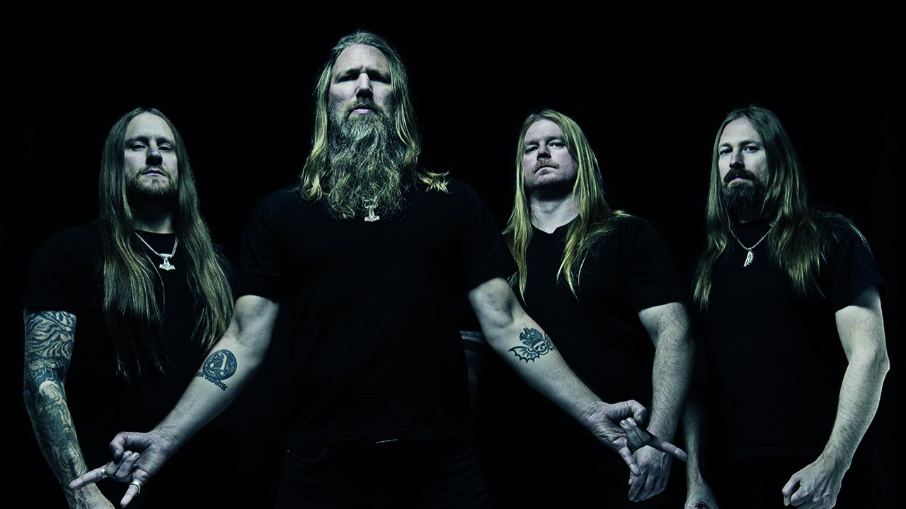 Amon Amarth in a press shot for their album Jomsviking