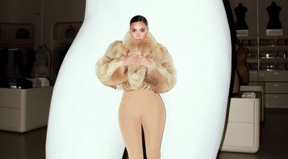 Kim Kardashian in Skims Store