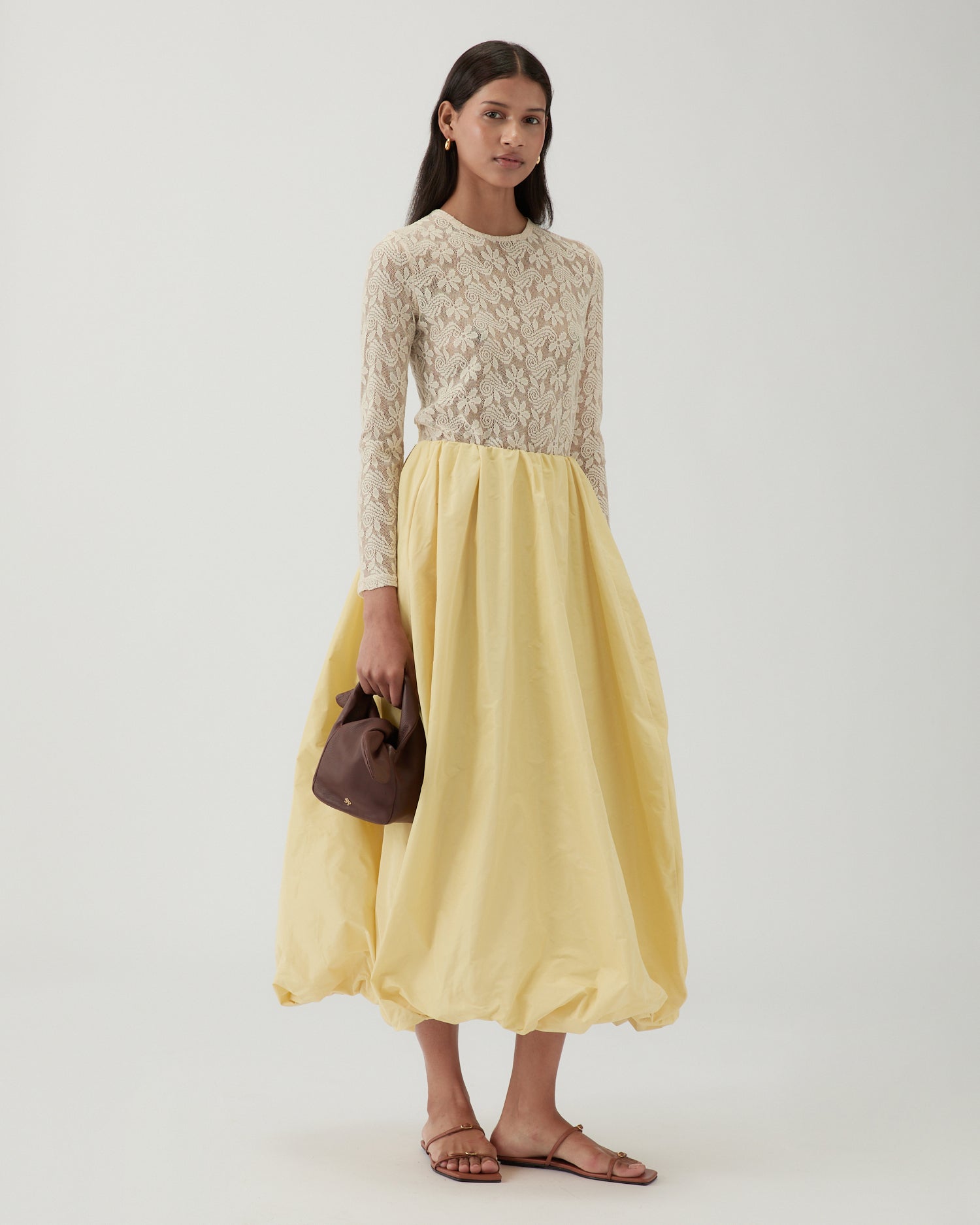Flora Skirt Taffeta Yellow