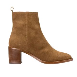 La Redoute Suede Ankle Boots with Block Heel 