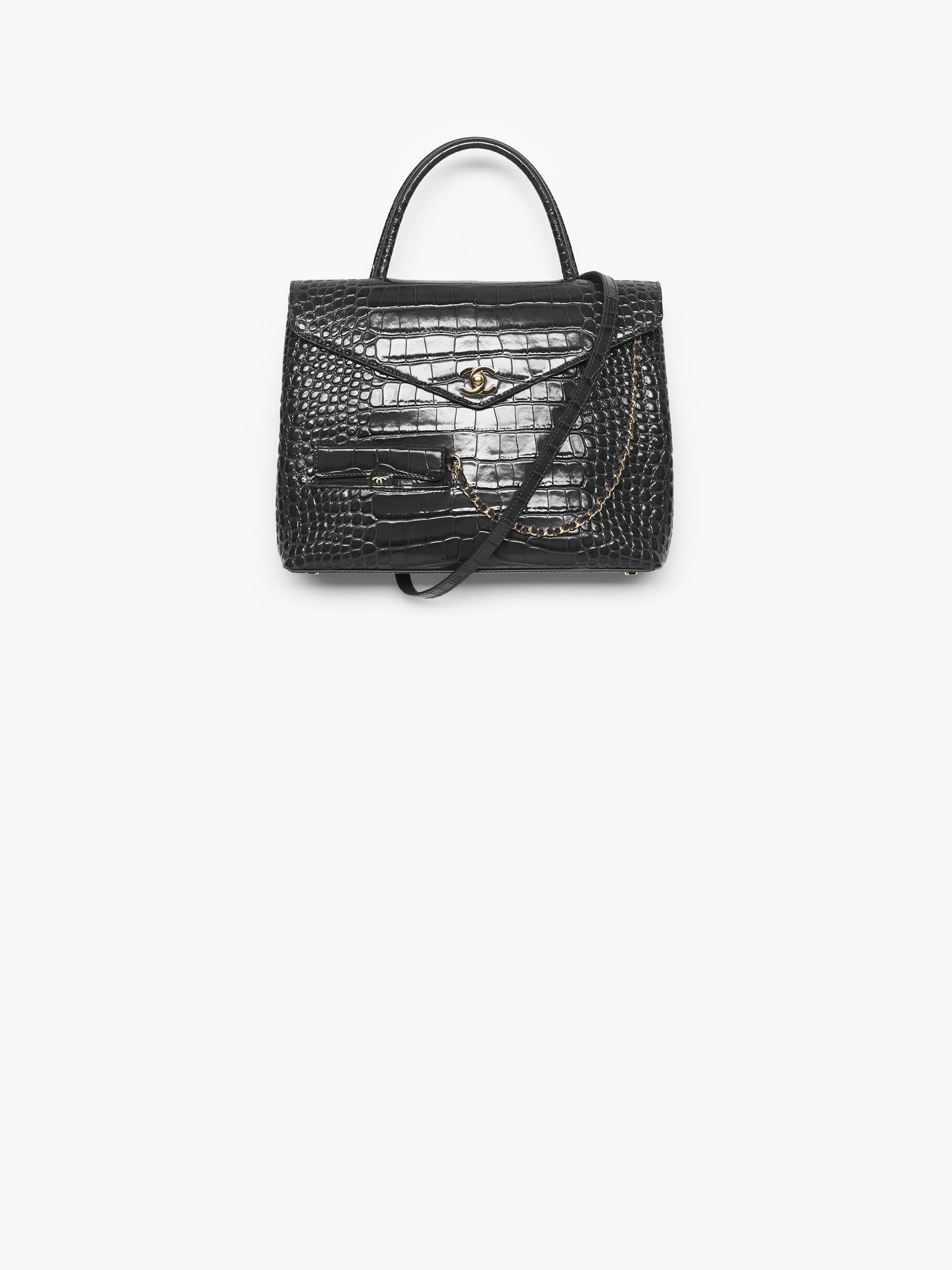 Maxi Flap Bag With Top Handle