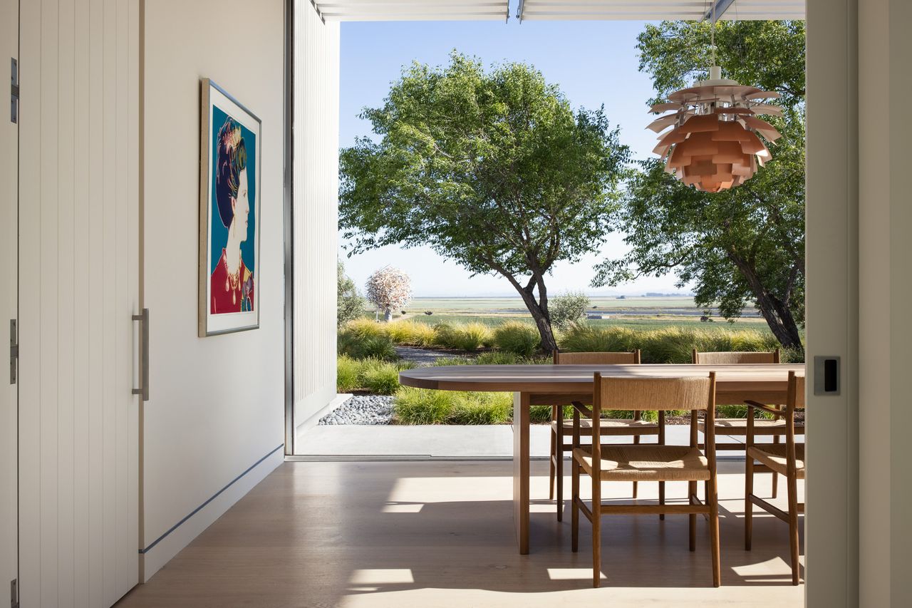 Donum estate&#039;s donum house by David thulstrup picture featuring dining area looking out