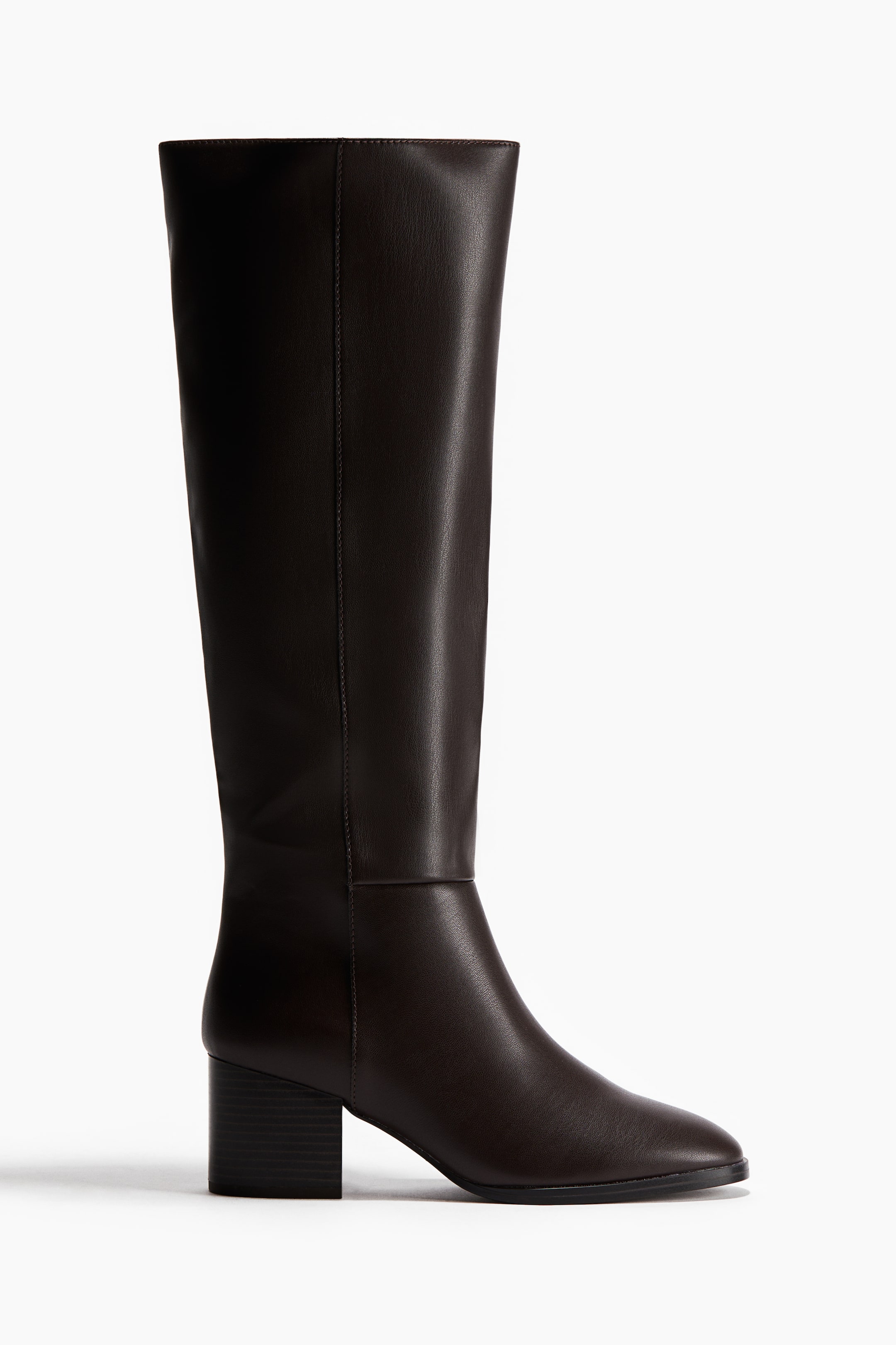 Knee-High Boots - Dark Brown