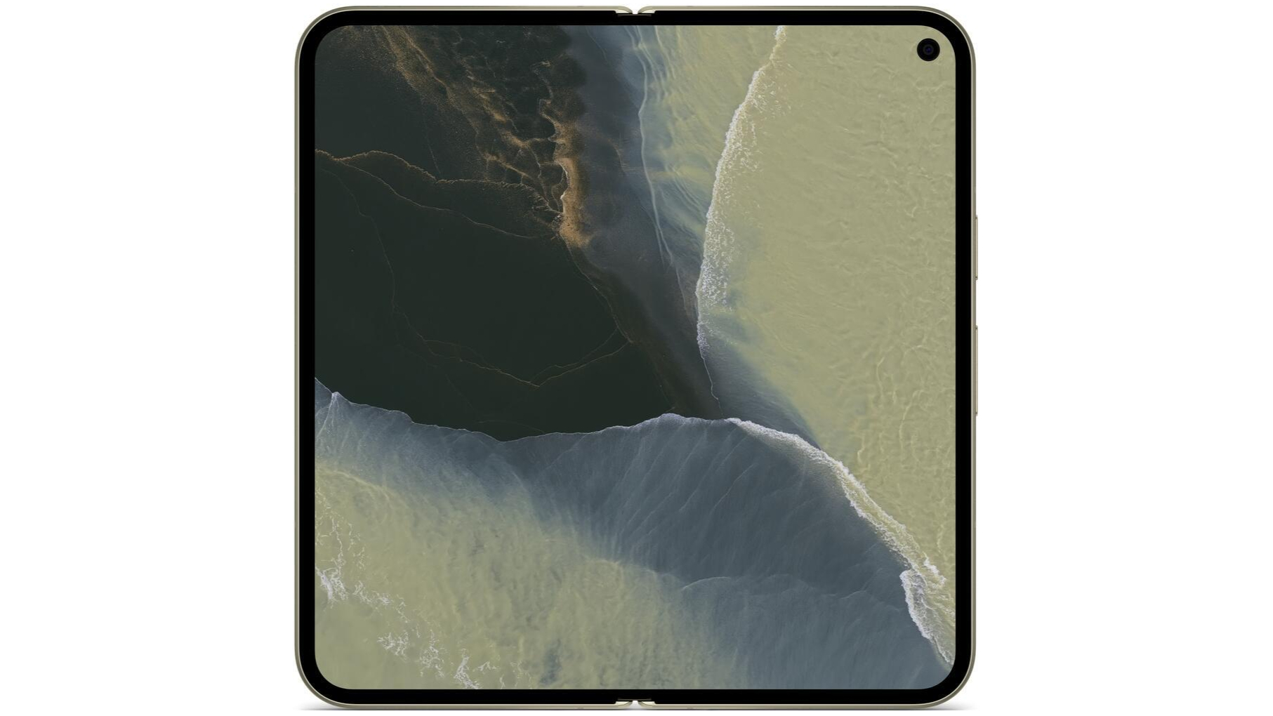 Google Pixel 11 Pro Fold open on a white background