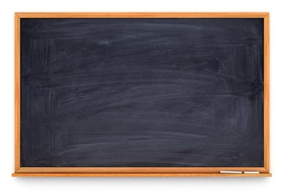 A chalkboard.
