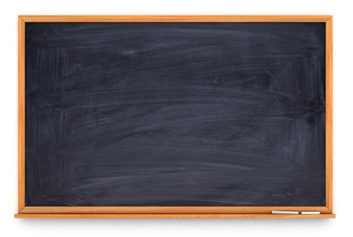 A chalkboard.