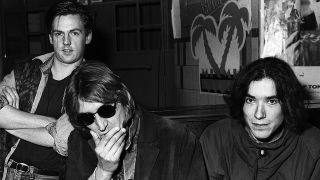 Talk Talk, f.l.t.r.: Paul Webb, Mark Hollis, Lee Harris backstage at Countdown TV show, Bussum, Netherlands, 25th February 1986. (Photo by Rob Verhorst/Redferns)