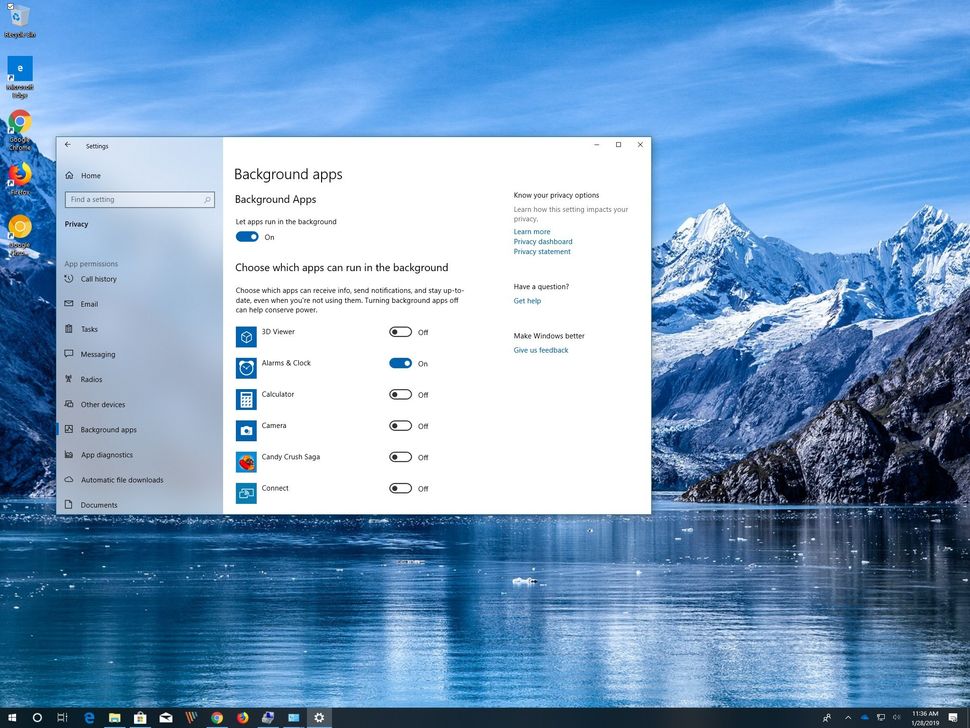 How to stop apps from running in the background on Windows 10 | Windows ...