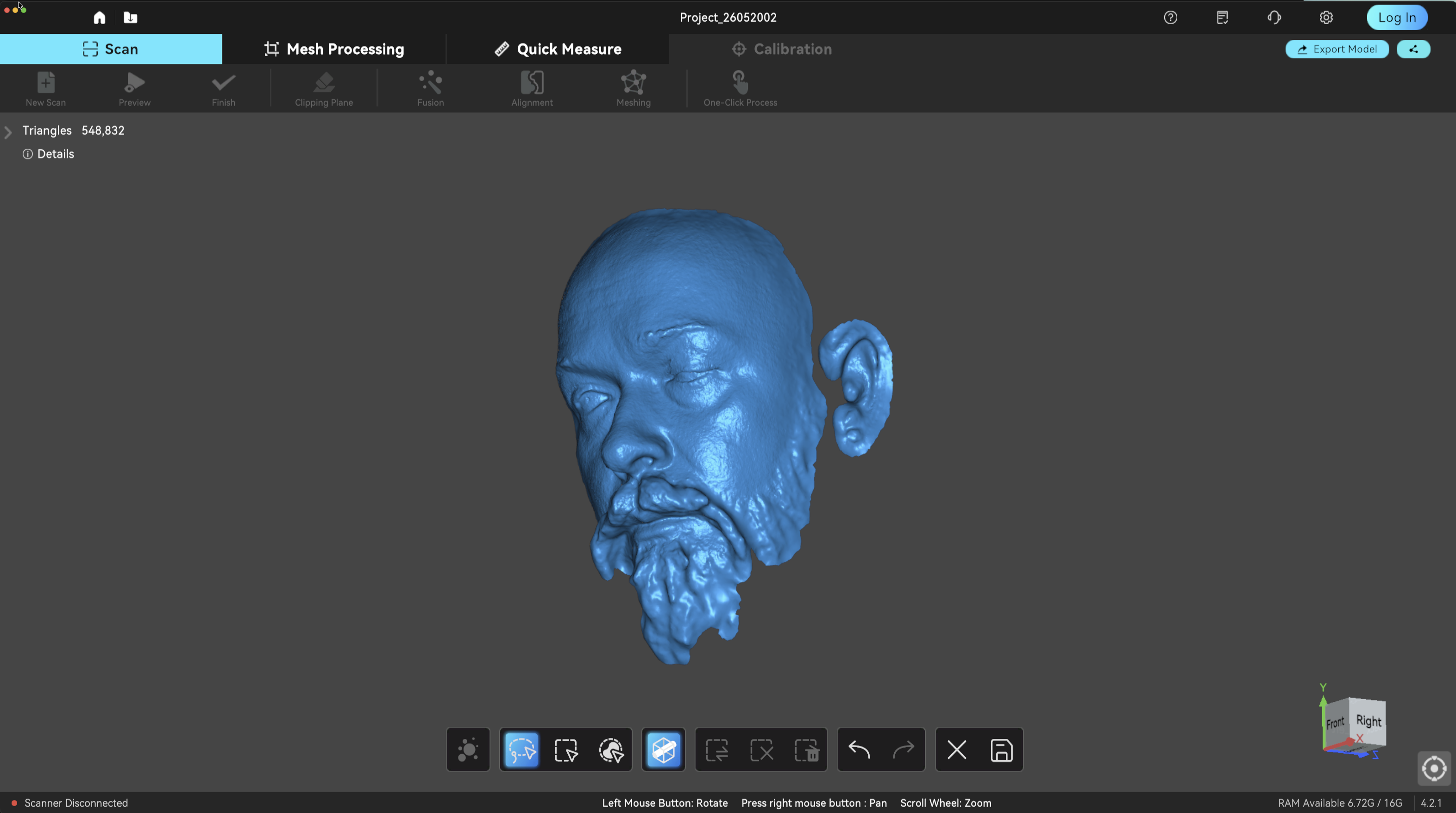 A creality sermon p1 3D scanner