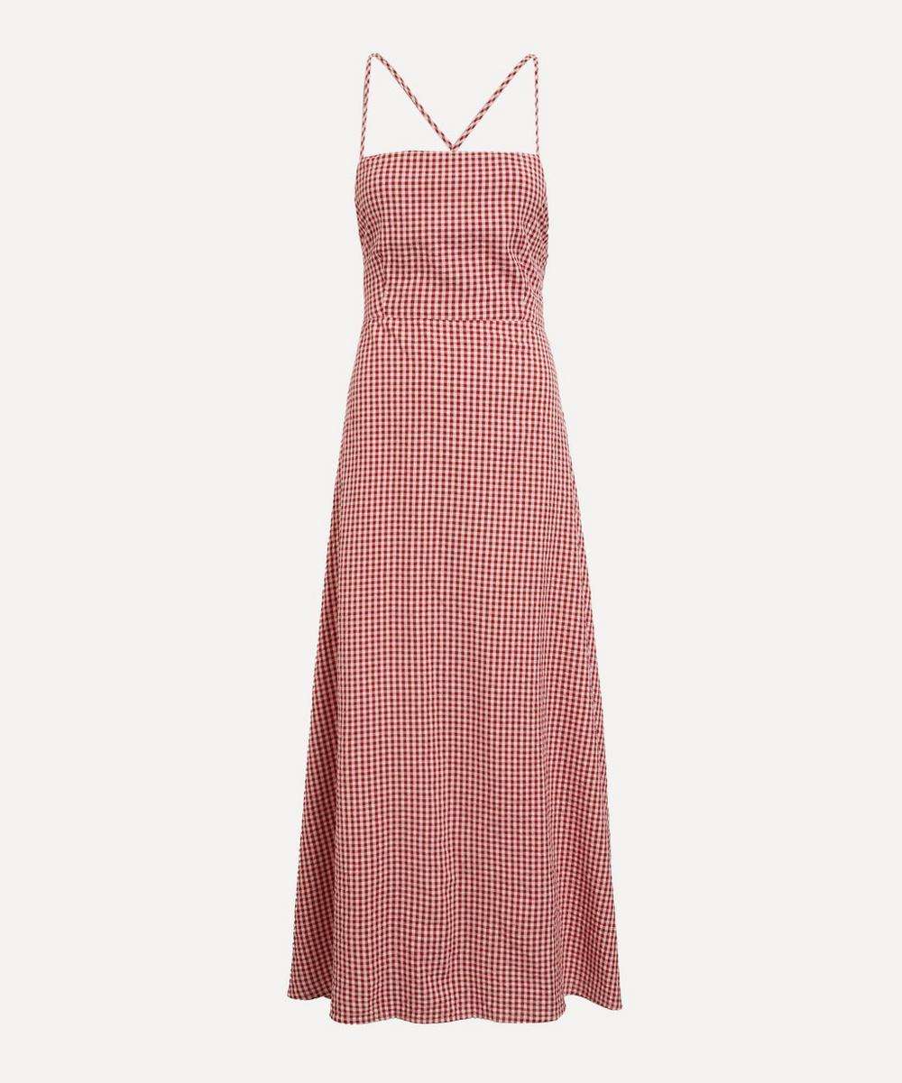 Lori Red Gingham Dress