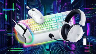 Razer white gaming accessories