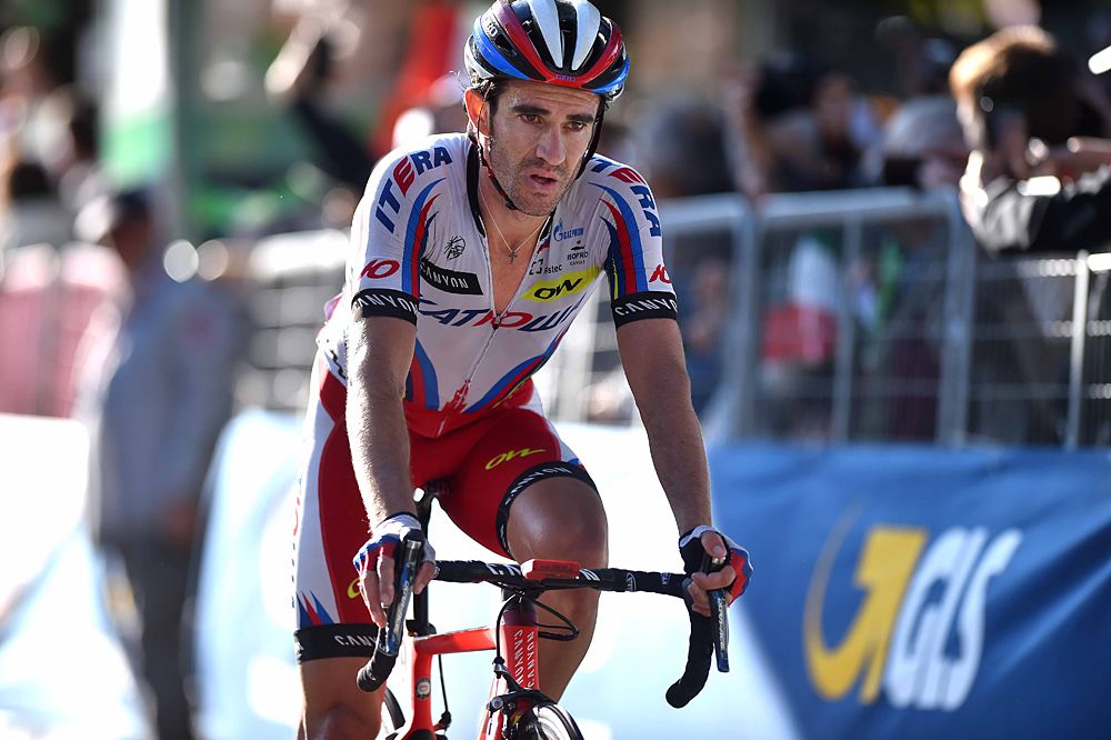 Daniel Moreno (Katusha) chased winner Nibali but wasn't able to catch him