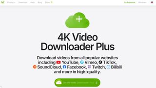 Website screenshot from 4K Video Downloader (January 2025)