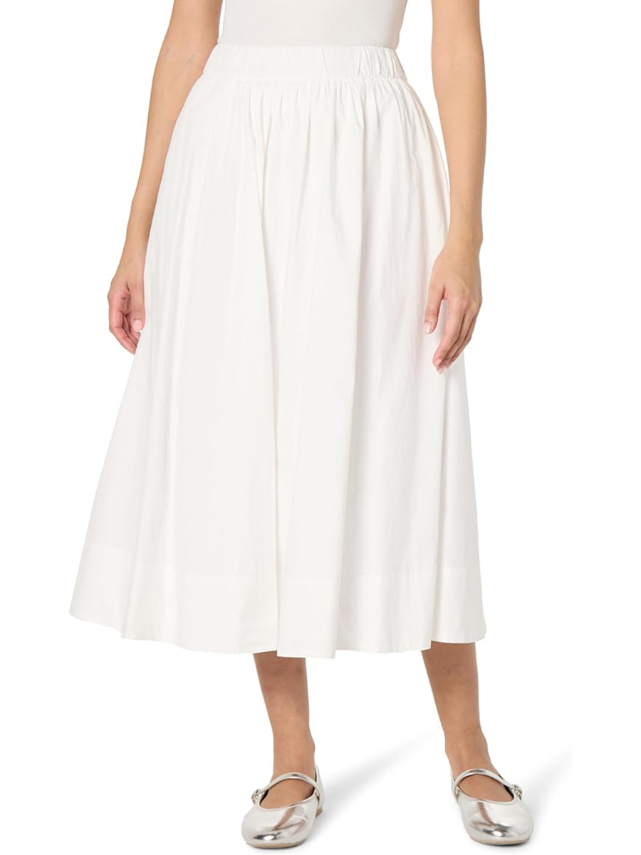 The Drop, Arlo Full Maxi Cotton Skirt