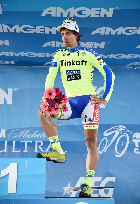 Peter Sagan on the podium