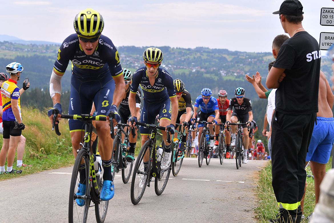 Robert Power and Adam Yates at the Tour de Pologne