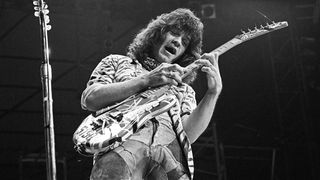 Eddie Van Halen, live onstage in 1984