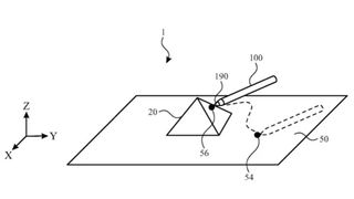 A patent for an Apple stylus showing potential 3D depth sensing.