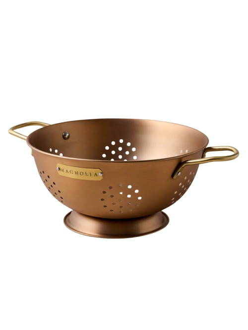 Copper and Brass Colander 3 Qt