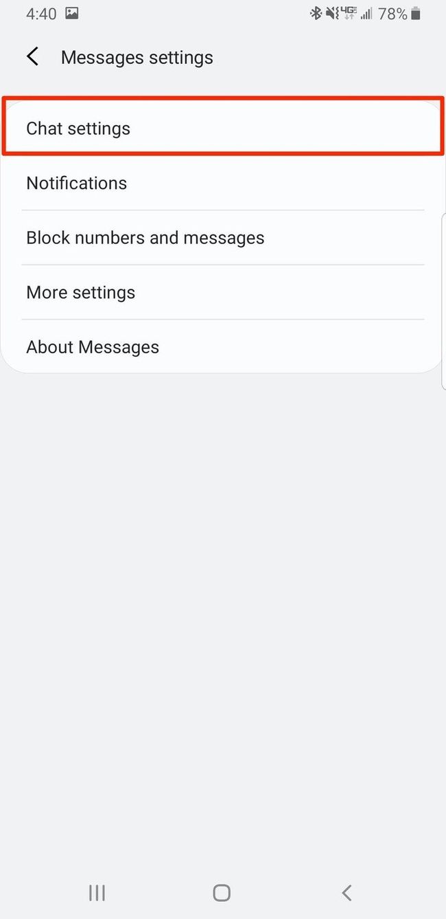 rcs chat android samsung