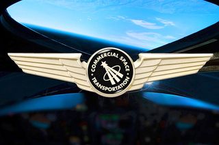 Rendering of the Federal Aviation Administration (FAA) Commercial Astronaut wings as presented to Virgin Galactic pilots Mark Stucky and Frederick Sturckow on Feb. 7, 2019.