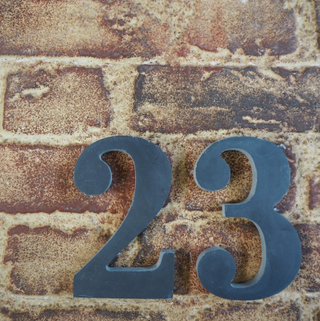 black slate house numbers