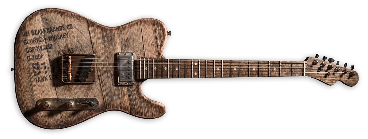 Whiskey Barrel Top Custom T-Style Jim Beam