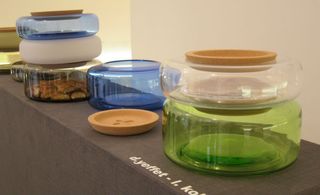 Coloured glass vessels