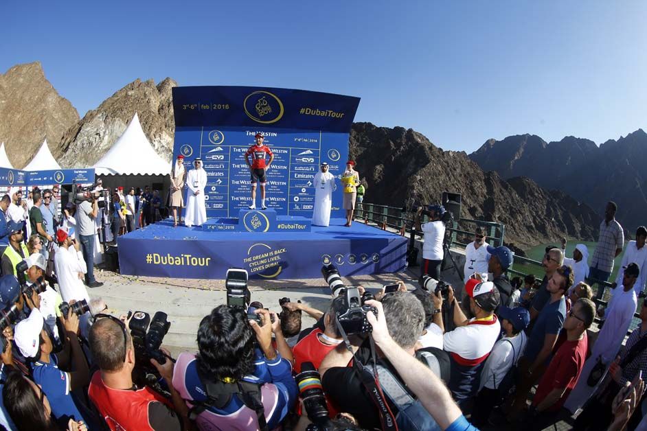 Giacomo Nizzolo takes the red jersey