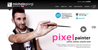 Michele Giorgi’s portfolio looks more like a magazine than a website