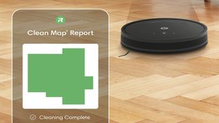 Roomba Combo Essential 2-in-1 cleans floor using iRobot OS