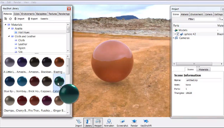 KeyShot is one of the easiest and fastest 3D rendering programs around