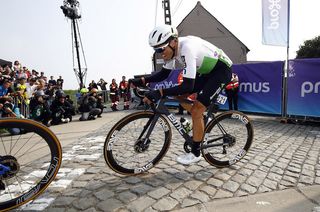 Dimension Data's Edvald Boasson Hagen grits his teeth at the 2019 Tour of Flanders