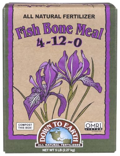Down to Earth All Natural Fertilizers Organic Fish Bone Meal - 4-12-0, 5 Lb