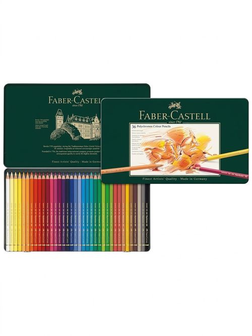 Faber-Castell Polychromos Colour Pencils (Tin of 36)