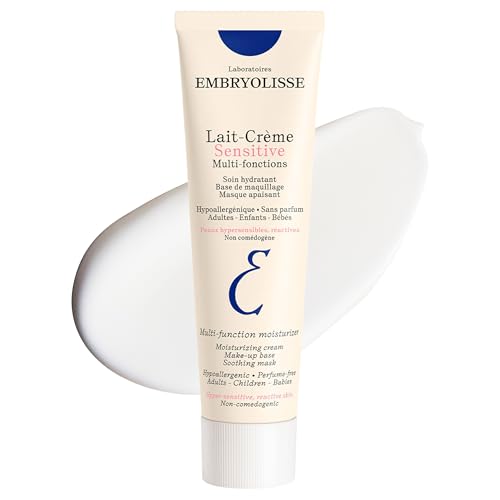 Embryolisse Lait-Cr&amp;egrave;me Concentr&amp;eacute; Sensitive Face Moisturizer and Makeup Primer, Hypoallergenic Fragrance-Free Face Cream With Aloe Vera and Shea Butter